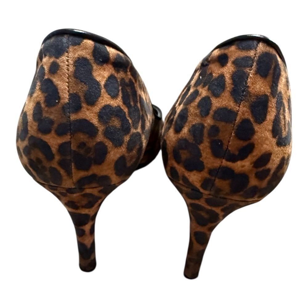 On 34th Jeules Pointed-Toe Slip-On Pumps cheetah print size 9.5 - Picture 8 of 10
